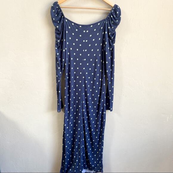 NWT Ted Baker Ditsy Spot Long‎ Sleeve Dress - Picture 3 of 6